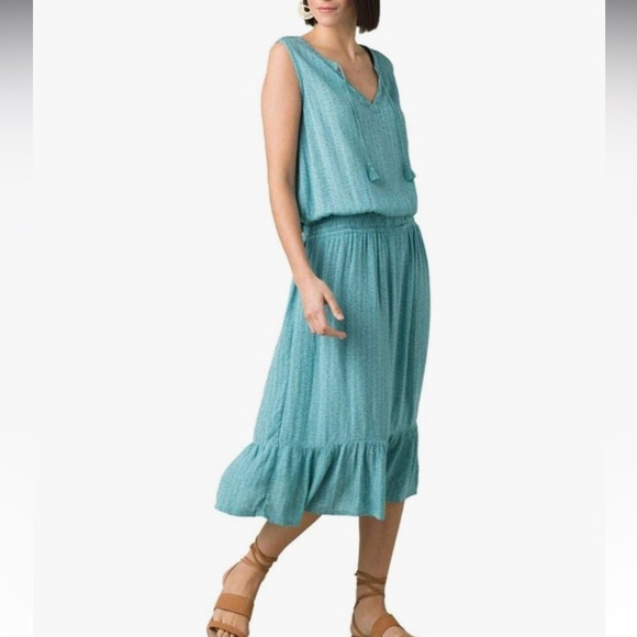 prAna Sentinel Maxi Dress in blue | size XL - Picture 7 of 8